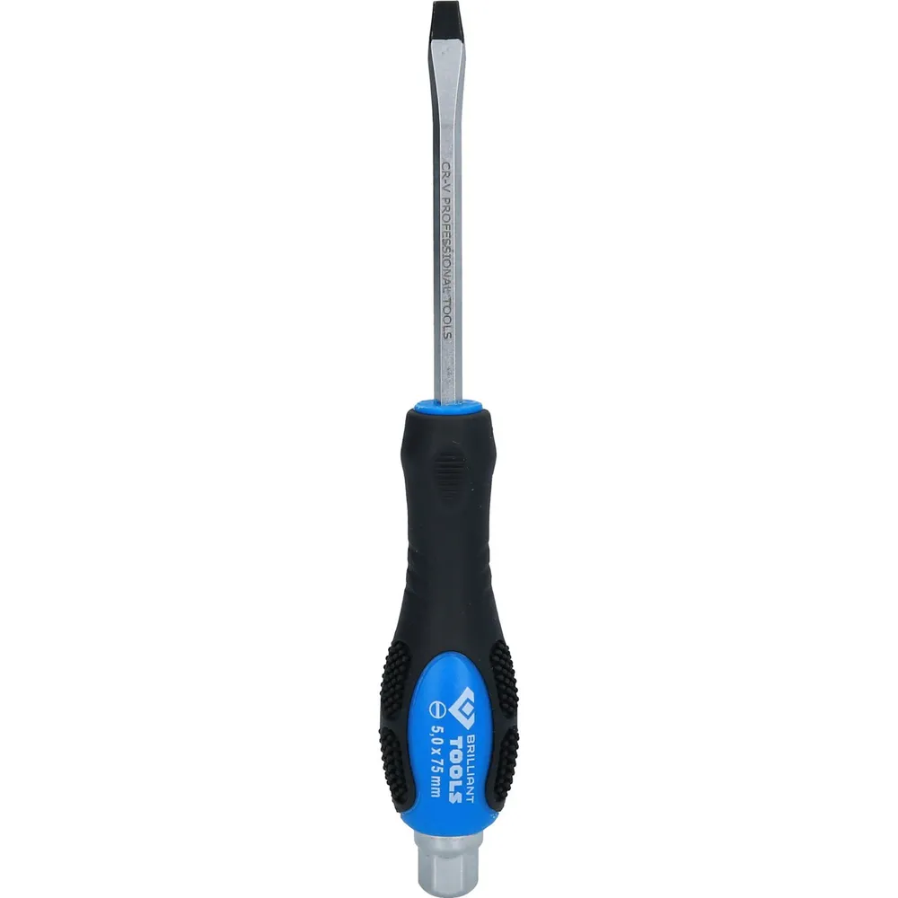 BRILLIANT TOOLS Schraubendreher Schlitz mit Schlagkappe 5,0 mm - BT034802