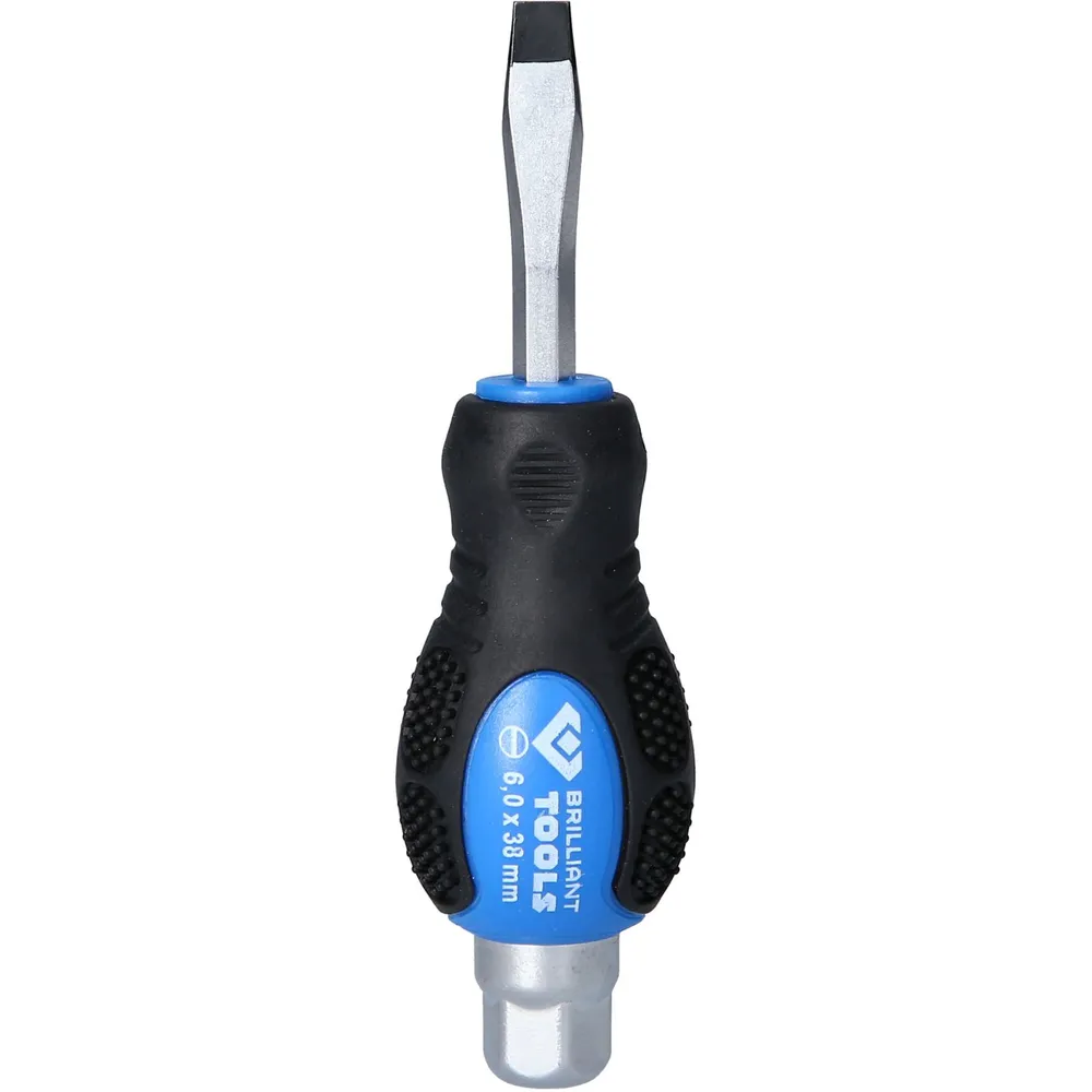 BRILLIANT TOOLS Schraubendreher Schlitz mit Schlagkappe 6,0 mm - BT034803