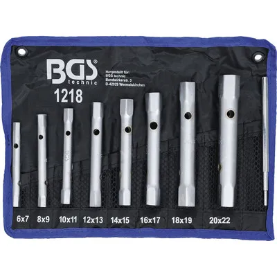 BGS - Rohrsteckschlüssel-Satz SW 6 x 7 - 20 x 22mm 9-teilig