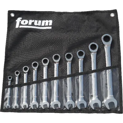 forum® - Maulschlüssel mit Ringratsche 10-teilig gerade 8-24mm