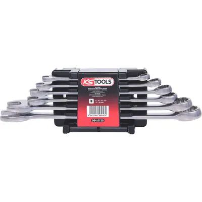KSTOOLS® - EDELSTAHL Ringmaulschlüssel-Satz, abgewinkelt, 6-teilig