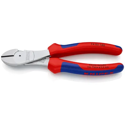 KNIPEX® - Kraft-Seitenschneider 74 05 180 verchromt Mehrkomponenten 180mm