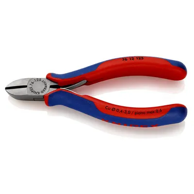 KNIPEX® - Seitenschneider 76 12 125 poliert Mehrkomponenten mit Feder 125mm