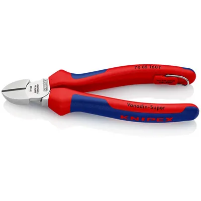 KNIPEX® - Seitenschneider 70 05 160 T verchromt Mehrkomponenten mit Öse 160mm