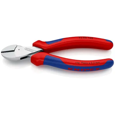 KNIPEX® - Seitenschneider X-Cut® 73 05 160 SB verchromt Mehrkomponenten 160mm