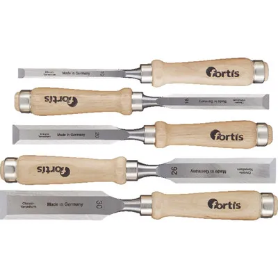 FORTIS - Stechbeitel-Satz 5-teilig im Karton