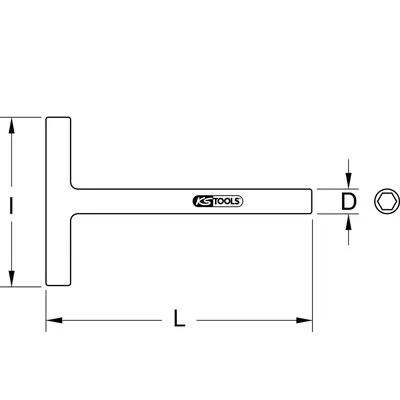 KSTOOLS® - T-Griff-Steckschlüssel mit Schutzisolierung, 11x200mm