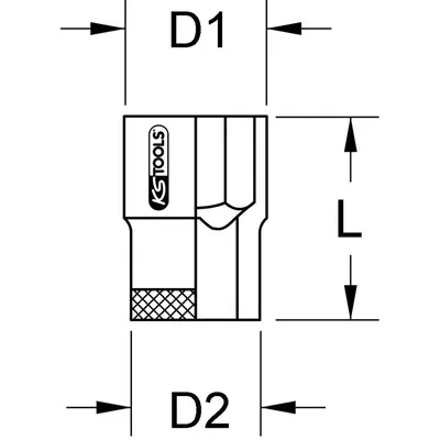 KSTOOLS® - BERYLLIUMplus Steckschlüsseleinsatz 1/4" 6-kant 10mm