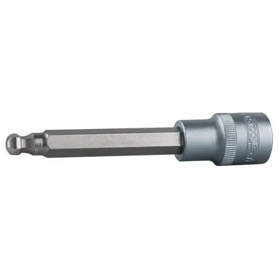 KSTOOLS® - 1/2" Bit-Stecknuss Innensechskant mit Kugelkopf, lang, 12mm