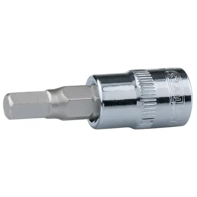 KSTOOLS® - 1/4" CHROME Bit-Stecknuss Innensechskant, 6mm