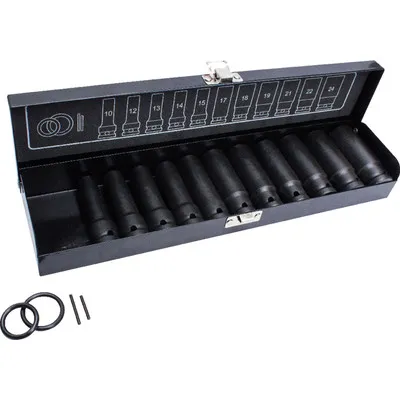 FORTIS - Kraft-Steckschlüssel-Satz lang 1/2" 15-teilig