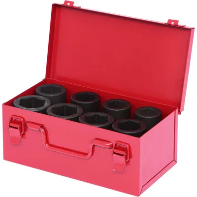 KSTOOLS® - 1" Sechskant-Kraft-Stecknuss-Satz, lang, 8-teilig