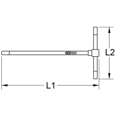 KSTOOLS® - 3-Wege T-Griff-Innensechskant-Schlüssel, 8,0mm