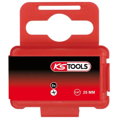 KSTOOLS® - 1/4" Bit Torq-Set®, 25mm, #1, 5er Pack