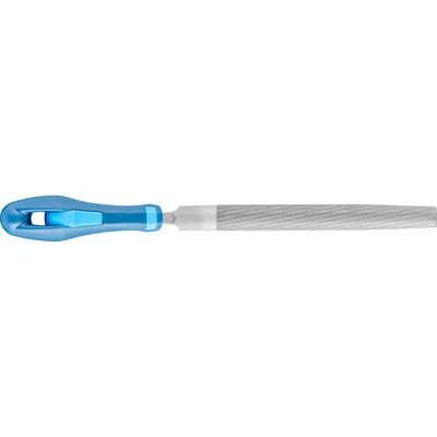 PFERD - Werkstattfeile mit Heft Halbrund 150mm Hieb 3 für Feinbearbeitung, Schlichten