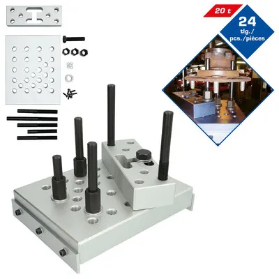 Brilliant Tools - Pressunterlage, 24-teilig