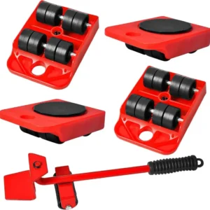 5-teilig Möbeltransportroller Set, 4 Möbelroller + 1
