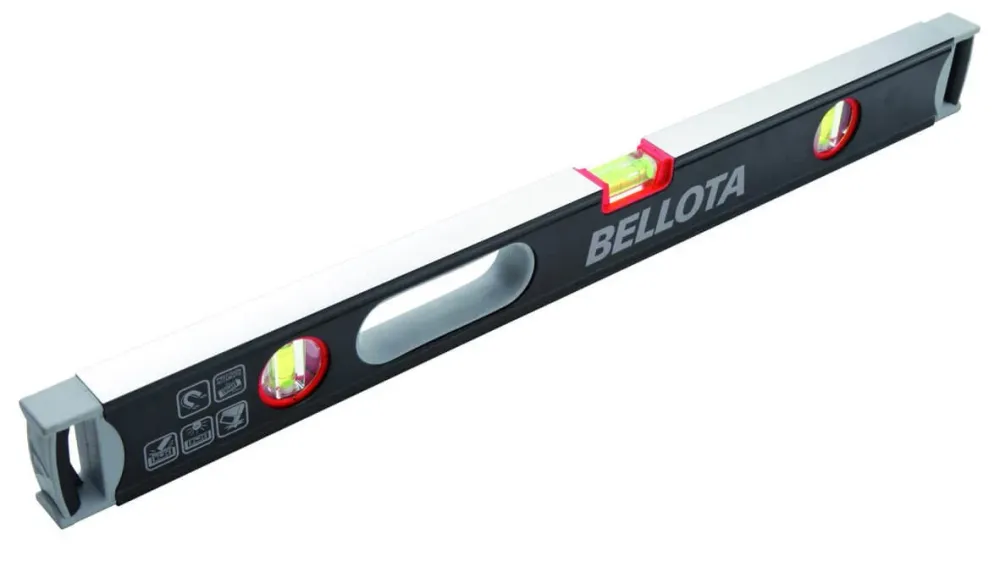 Bellota 50107M80 Extra breite Rohrlibelle mit Magnet 80cm