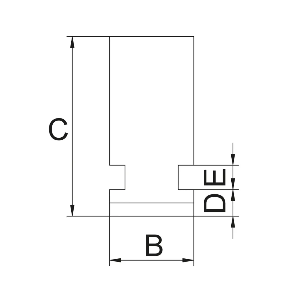 BERNARDO Backe für 4-Backenfutter DK12 – Modell Drehbacke DIJ-DK12-500