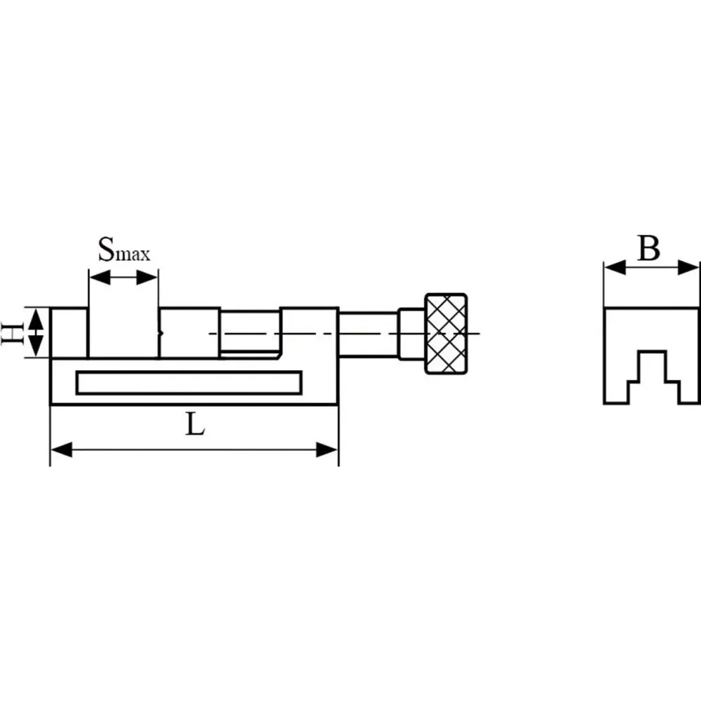 BERNARDO Schraubstöcke – Modell Präzisionsspanner QGG 125