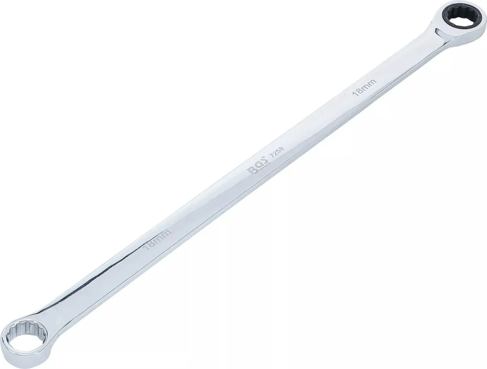 BGS 7258 Ratschenringschlüssel Ringschlüssel extra lang SW 18
