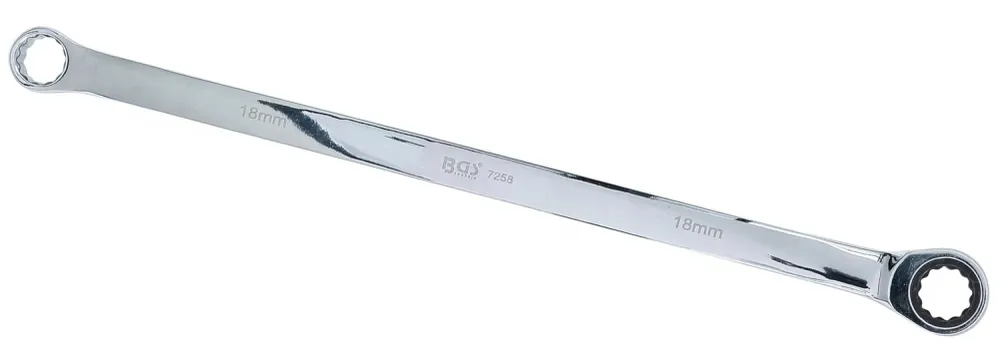 BGS 7258 Ratschenringschlüssel Ringschlüssel extra lang SW 18