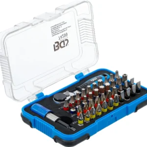 BGS 74299 COLOR Bitsatz / Bitsortiment mit Bitknarre Außensechskant 6,3 mm (1/4") 43 teilig