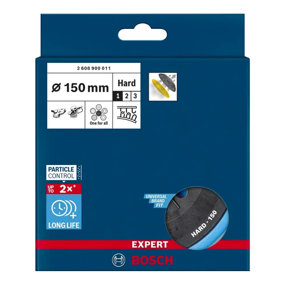 Bosch Expert Multihole Stützteller hart 150 mm ( 2608900011 ) für Exzenterschleifer Bosch Professional