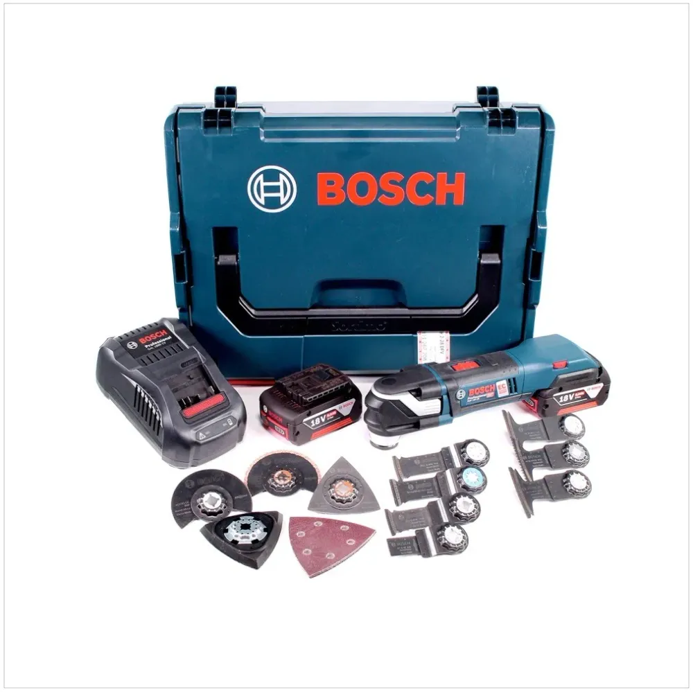 Bosch GOP 18V-28 Akku Multi-Cutter Brushless + 2x Akku 6,0Ah + Ladegerät + L-Boxx Bosch Professional