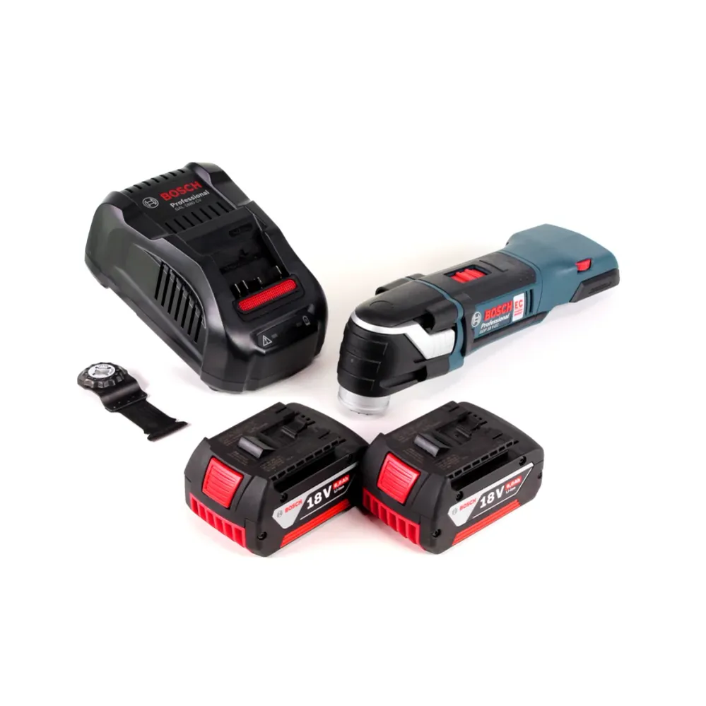 Bosch GOP 18 V-EC Professional Multi Cutter Multifunktionswerkzeug OIS / Starlock + 2x 6,0 Ah Akku und Ladegerät Bosch Pro...
