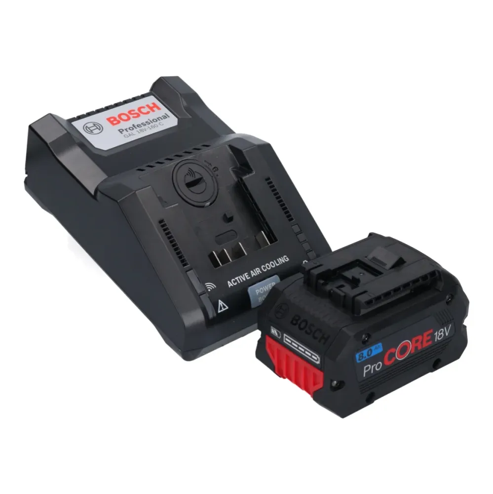 Bosch Starter Set mit 1x ProCORE 18 V 8,0 Ah Akku ( 1600A016GK ) + GAL 18V-160 C Ladegerät ( 1600A019S5 ) Bosch Professional