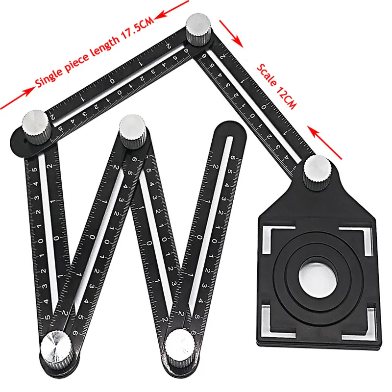 Construction Tools Multi Winkelmessung Lineal Aluminium Folding Positionierung