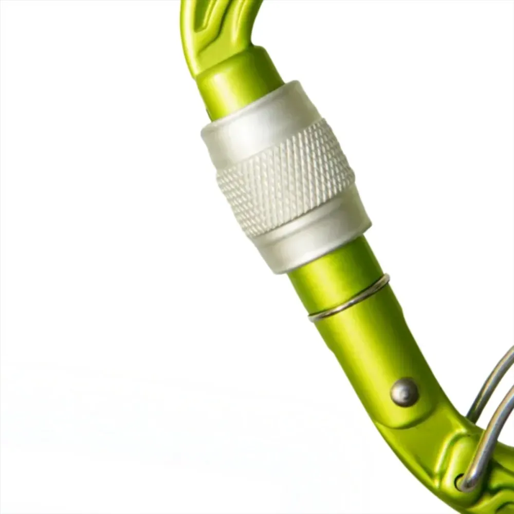 Edelrid HMS Bulletproof Screw Karabiner Wrap Ring Slate Kletterausrüstung Grau