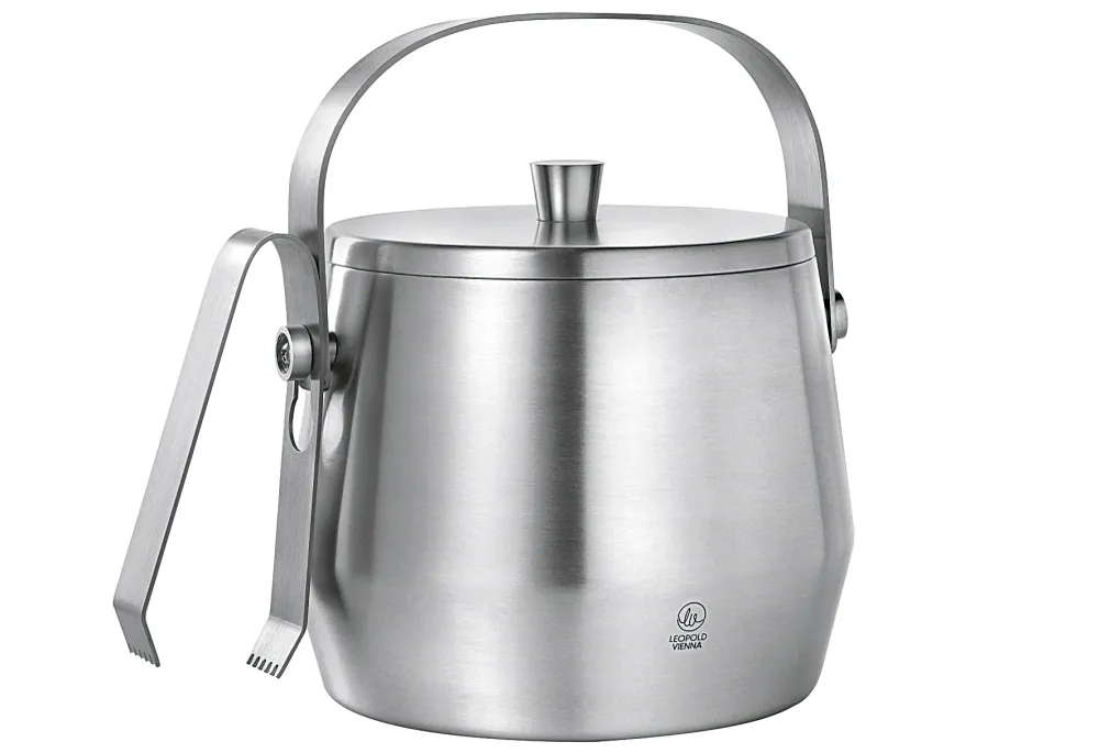Eisbehälter mit Deckel und Zange Ø12cm