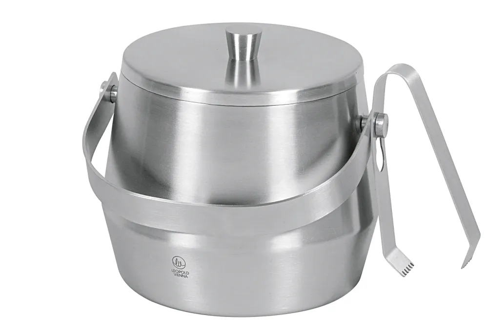 Eisbehälter mit Deckel und Zange Ø12cm