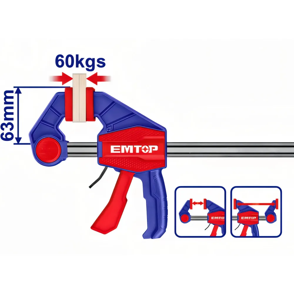 Emtop Pro Clamp - Professionelle Schnellklemme 63 x 300 mm