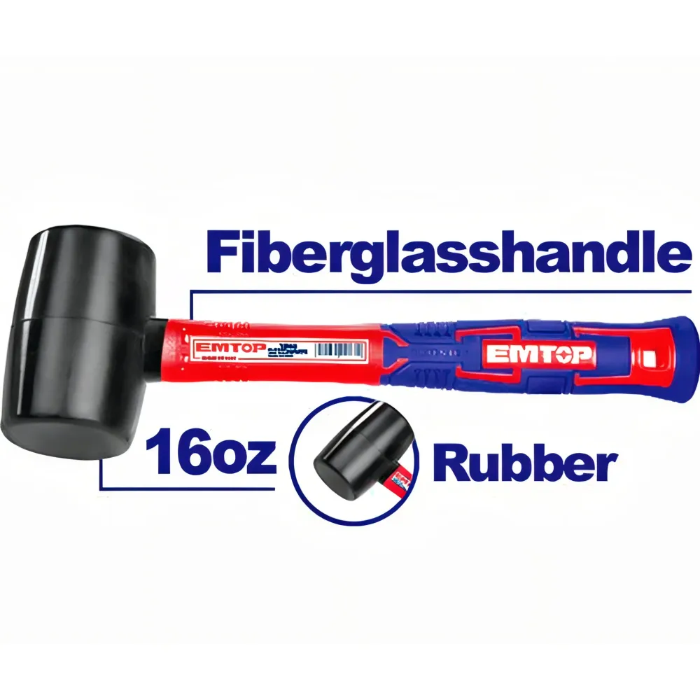 Emtop ProGrip 450 g ergonomischer Gummihammer