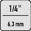 EXACT Einschnittgewindebohrer HSSG 1/4 ″ 6KT-Bit M5x15 mm ( 4000867575 )