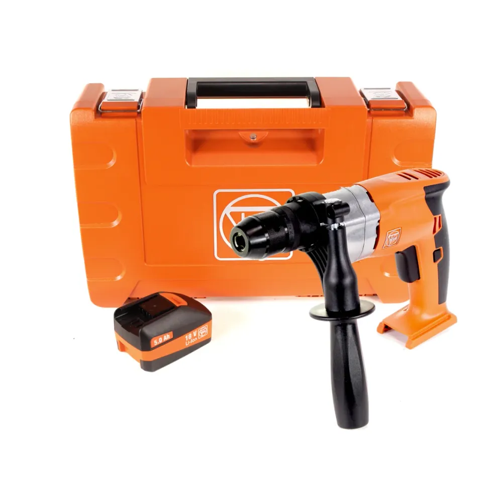 FEIN ABOP 10 Brushless 18 V Li-Ion Akku Bohrmaschine mit Metallbohrfutter + 1 x 5,0 Ah Akku im Koffer