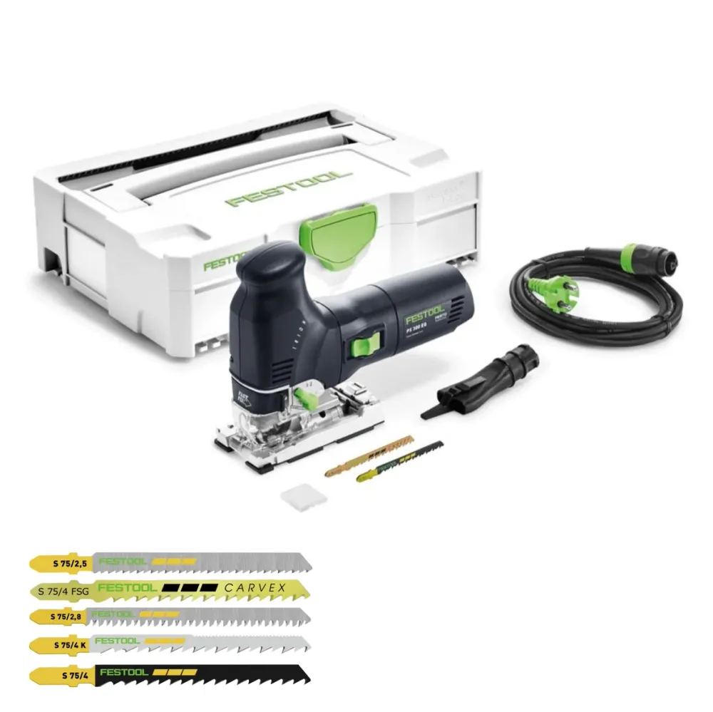 Festool PS 300 EQ-PLUS Pendelstichsäge 720W 120mm im Systainer ( 561445 ) + 27x Stichsägeblatt