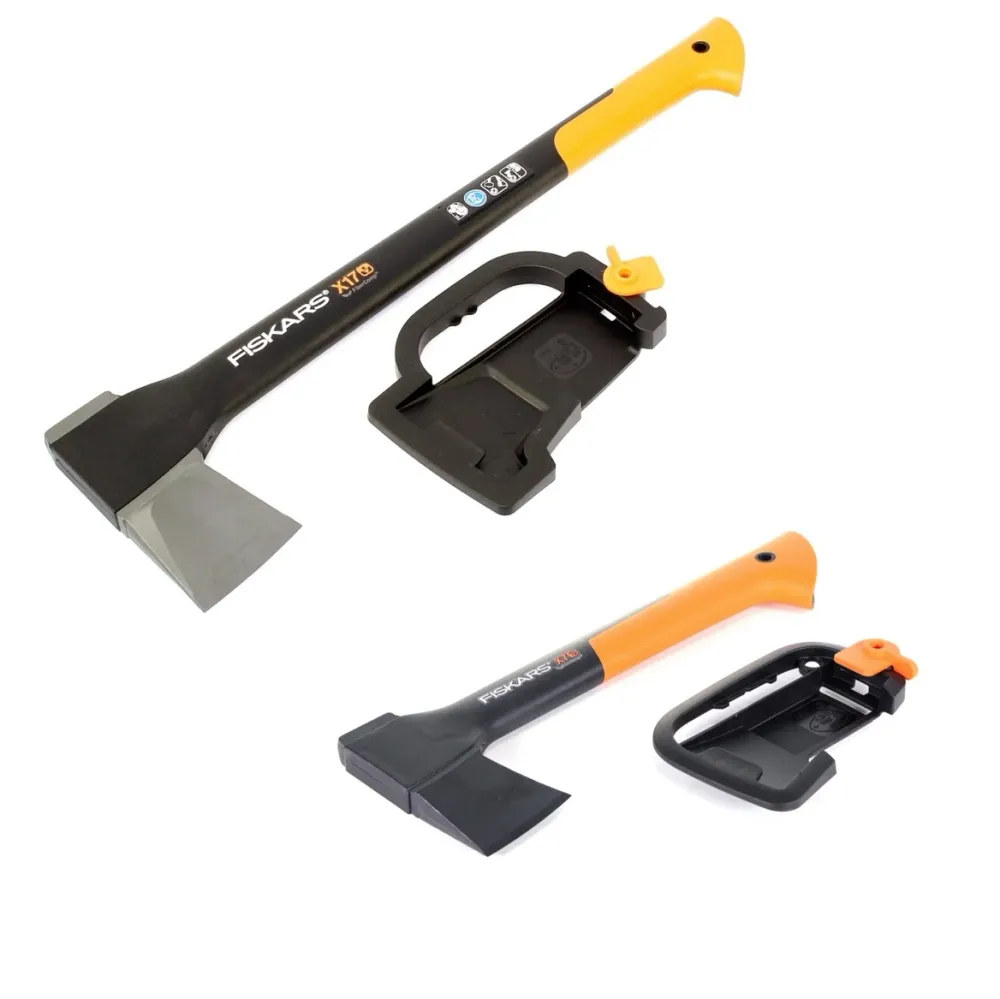 Fiskars Axt Set mit X17 Spaltaxt M 60 cm ( 122460 ) und X7 Spaltaxt XS 35,5 cm ( 121423 )