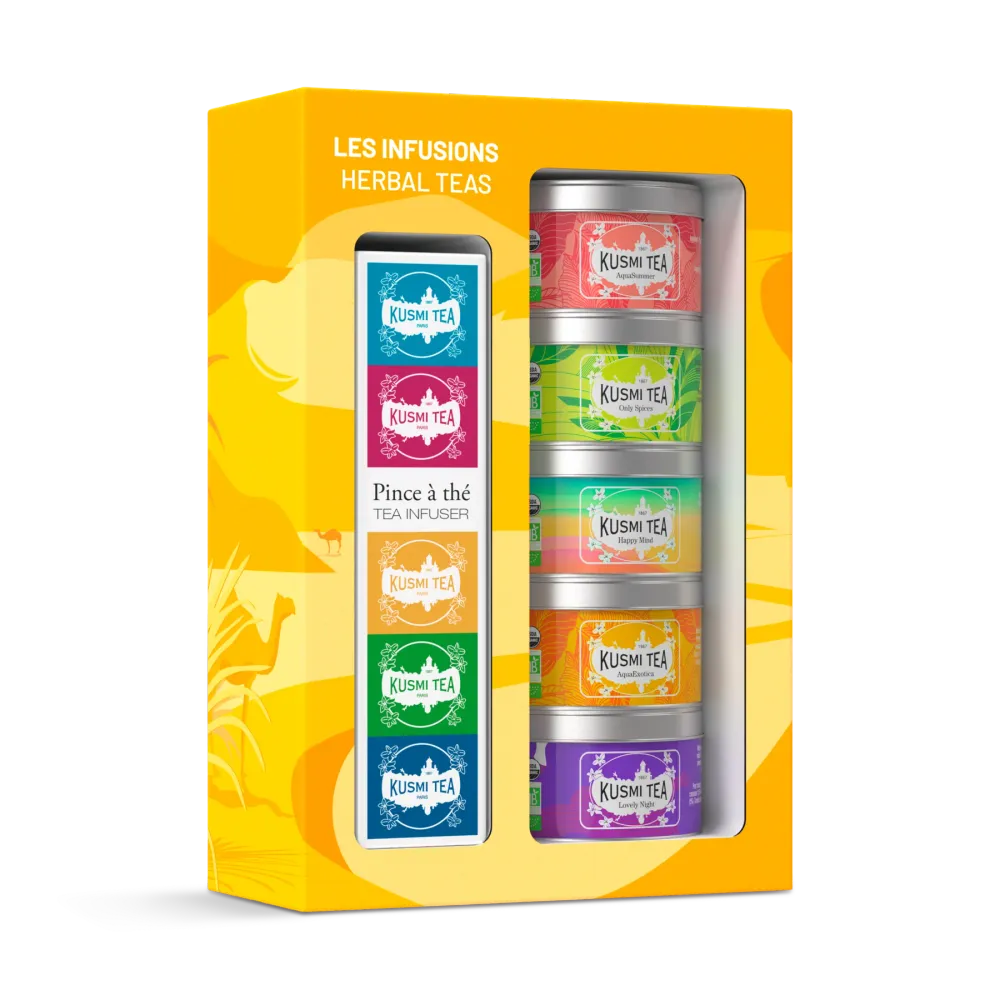 Geschenkset Herbal Teas bio mit Teezange
