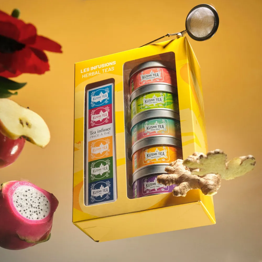 Geschenkset Herbal Teas bio mit Teezange