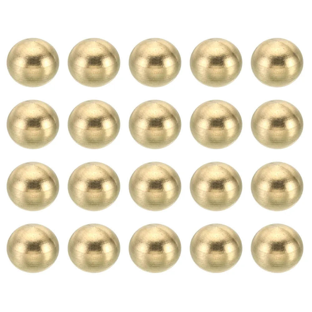 20pcs M6*1 Thread Cap Nuts Knob Brass Ball Lamp Decoration Screw Caps Nut Harfington