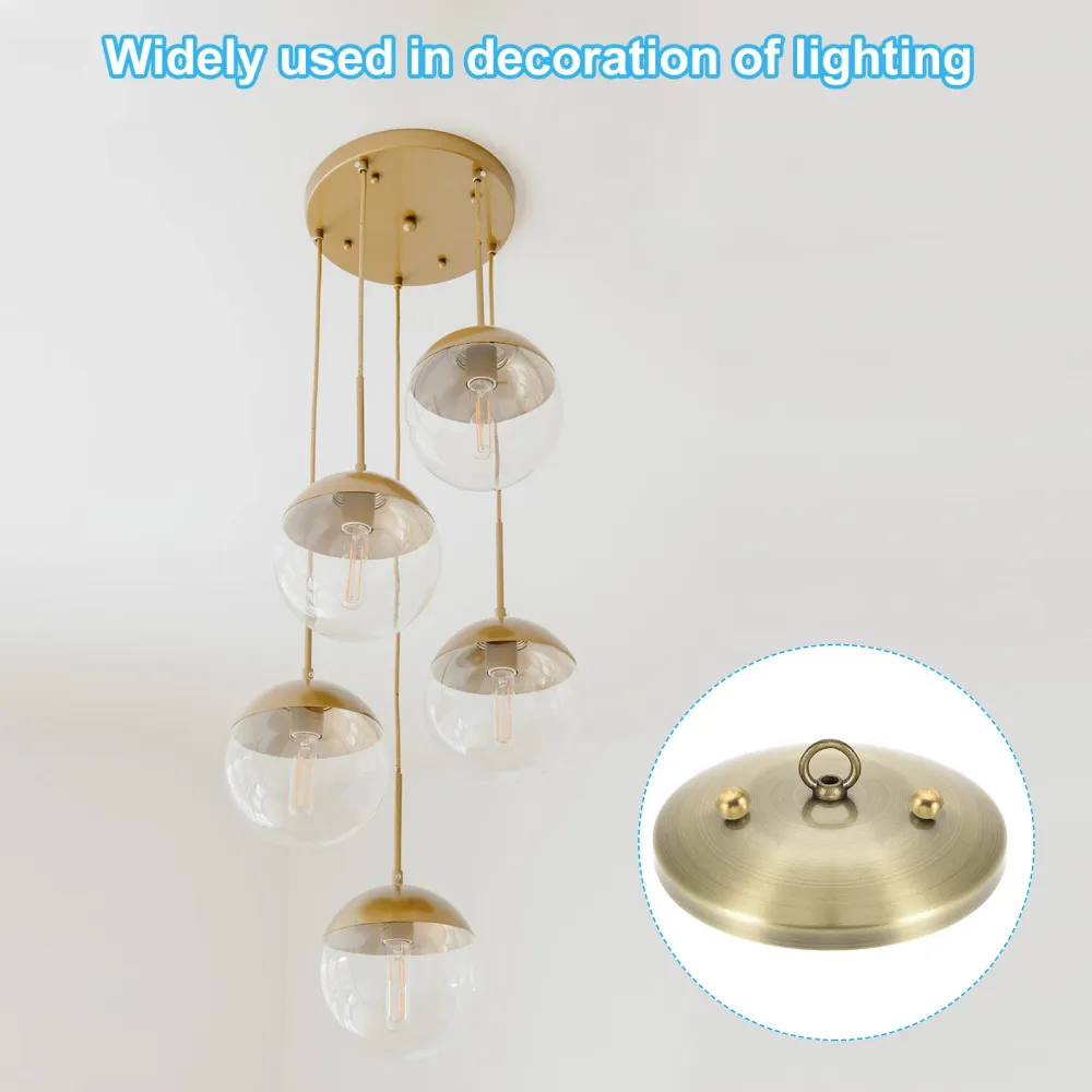 20pcs M6*1 Thread Cap Nuts Knob Brass Ball Lamp Decoration Screw Caps Nut Harfington