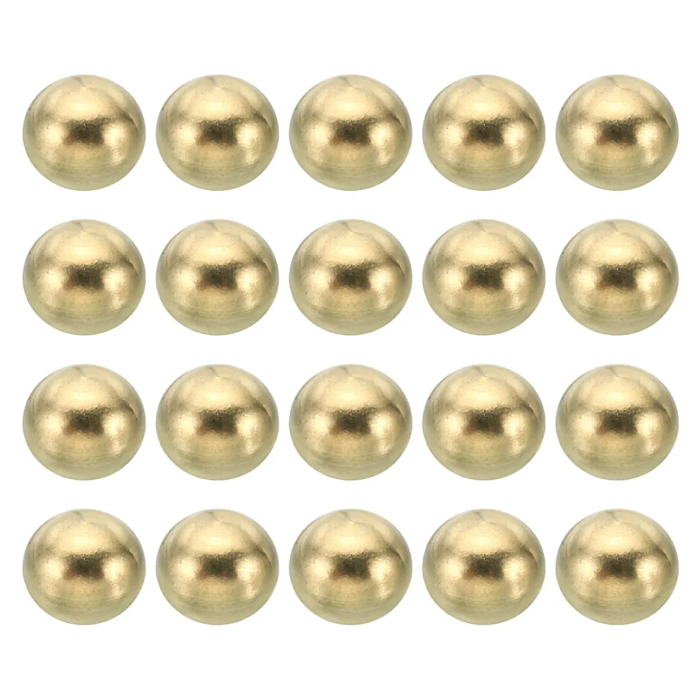 M5*0.8 Thread Cap Nuts Knob 20pcs Brass Ball Lamp Decoration Screw Caps Nut Harfington