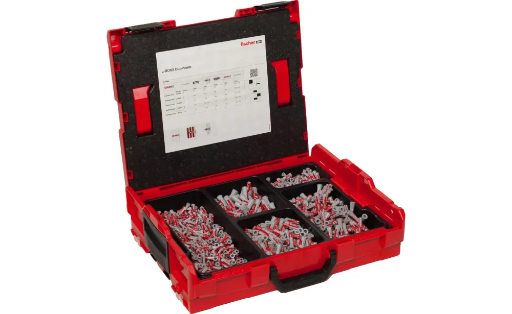 L-BOXX Sortiment Dübel DuoPower 910 Stück Fischer