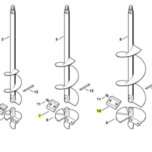 Messer Ø 5" für Pflanzlochbohrer BT 45