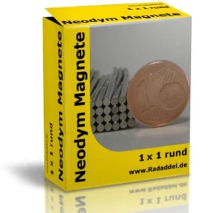 10 NEODYM MAGNETE RUND 1 X 1 MM