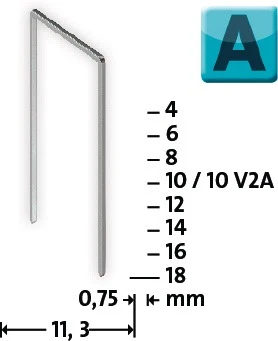 NOVUS Feindrahtklammer Typ 53 B.11,3 mm ( 4000813794 )